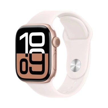 Б/У Apple Watch 10 + LTE 46mm Rose Gold Aluminium Case with Light Blush Sport Band S/M (Отличное) - цена, характеристики, отзывы, рассрочка, фото 1