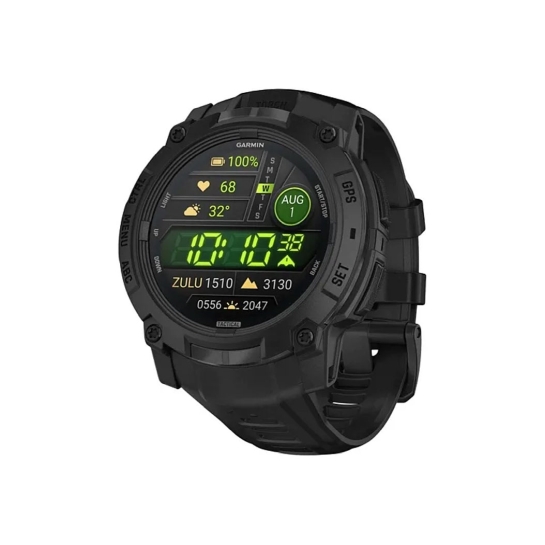 Смарт-годинник Garmin Instinct 3 50mm AMOLED Tactical Edition Black with Black Band (010-03020-50) - ціна, характеристики, відгуки, розстрочка, фото 1