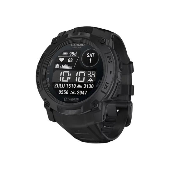 Смарт-часы Garmin Instinct 3 50mm Solar Tactical Edition Black with Black Band (010-02935-50/90) - цена, характеристики, отзывы, рассрочка, фото 1