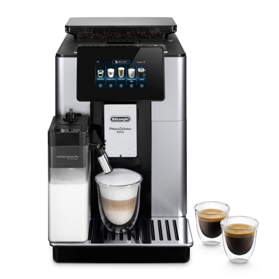 Кофемашина автоматична DeLonghi ECAM 612.55 SB PrimaDonna Soul - ціна, характеристики, відгуки, розстрочка, фото 1