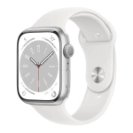 Б/У Apple Watch 8 45mm Silver Aluminum Case with White Sport Band (Like new)