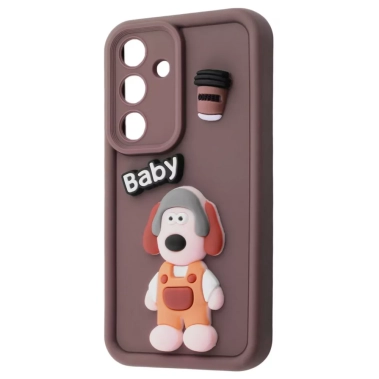 Чехол Pretty Things Case для Samsung Galaxy S25 Plus Brown/Baby - цена, характеристики, отзывы, рассрочка, фото 1