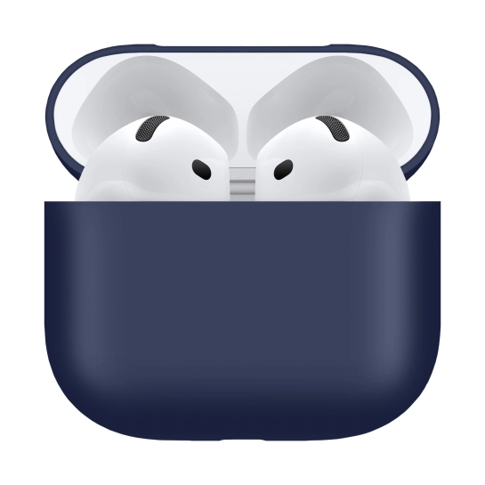 Чохол MakeFuture для навушників Apple AirPods 4 Silicone Dark Blue