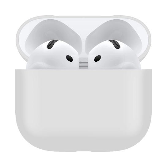 Чехол MakeFuture для наушников Apple AirPods 4 Silicone White