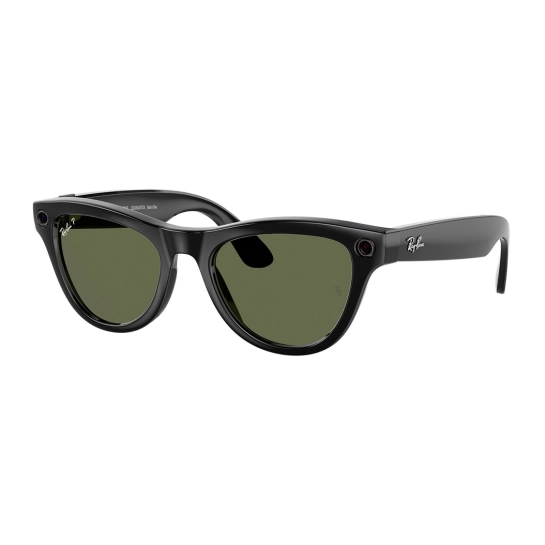 Смарт-очки Ray-Ban Meta Skyler - Shiny Black Frame with Polarized G15 Green Lenses (RW4010 601/9A 52)