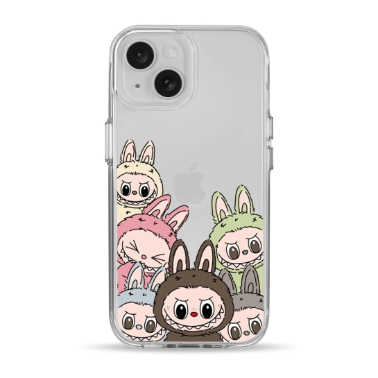 Чехол Pump Clear Case for iPhone 15 Labubu