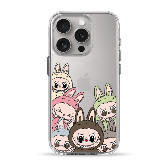 Чехол Pump Clear Case for iPhone 15 Pro Labubu - цена, характеристики, отзывы, рассрочка, фото 1