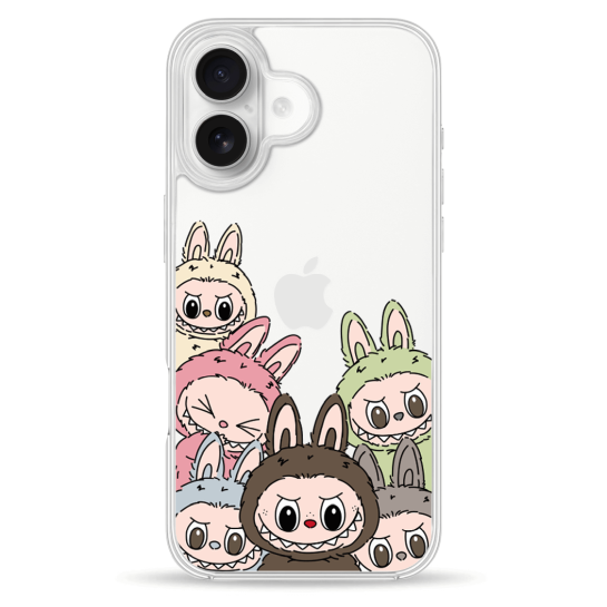 Чохол Pump Clear Case for iPhone 16 Labubu - ціна, характеристики, відгуки, розстрочка, фото 1