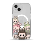 Чехол Pump Clear Case with MagSafe for iPhone 15 Labubu