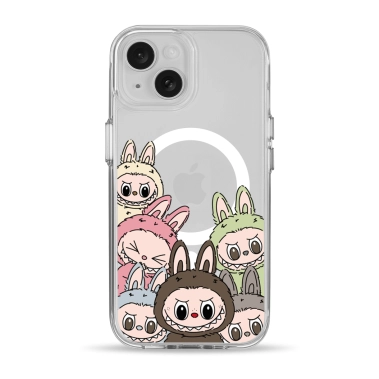 Чохол Pump Clear Case with MagSafe for iPhone 15 Labubu - цена, характеристики, отзывы, рассрочка, фото 1