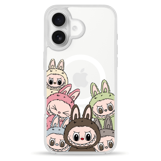 Чехол Pump Clear Case with MagSafe for iPhone 16 Labubu - цена, характеристики, отзывы, рассрочка, фото 1