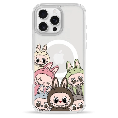 Чохол Pump Clear Case with MagSafe for iPhone 16 Pro Labubu - цена, характеристики, отзывы, рассрочка, фото 1