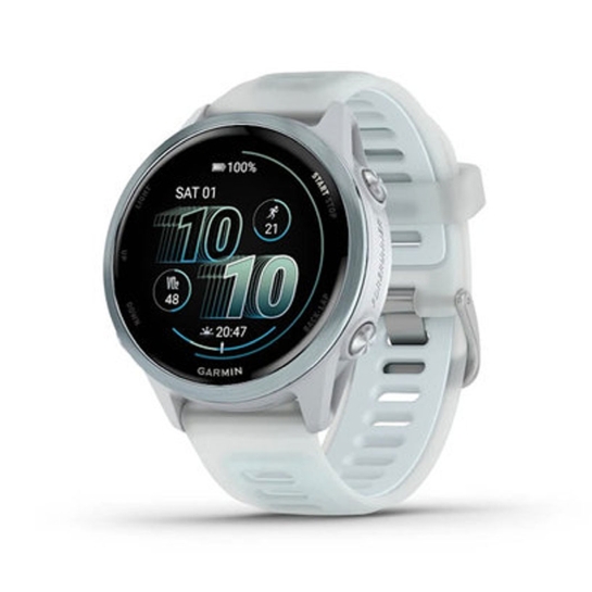 Смарт-годинник Garmin Forerunner 570 42mm Cloud Blue Aluminum w. Translucent Whitestone/Cloud Blue Band (010-02970-01) - ціна, характеристики, відгуки, розстрочка, фото 1