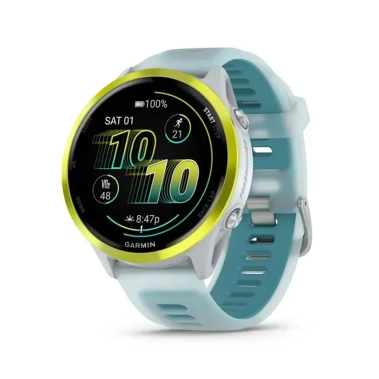 Смарт-часы Garmin Forerunner 570 47mm Amp Yellow Aluminum w. Translucent Whitestone/Turquoise Band (010-02971-01) - цена, характеристики, отзывы, рассрочка, фото 1