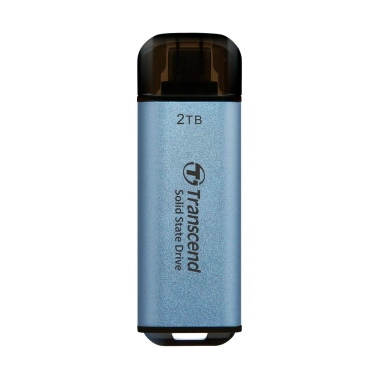 Портативний SSD Transcend 2TB USB 3.1 Gen 2 Type-C ESD300 Blue (TS2TESD300C) - цена, характеристики, отзывы, рассрочка, фото 1