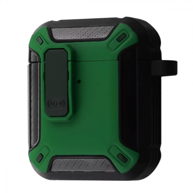 Чехол Defender Case для AirPods 1/2 Green/Black - цена, характеристики, отзывы, рассрочка, фото 1