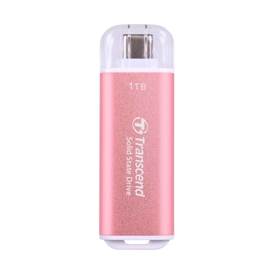 Портативний SSD Transcend 1TB USB 3.1 Gen 2 Type-C ESD300 Pink (TS1TESD300P)
