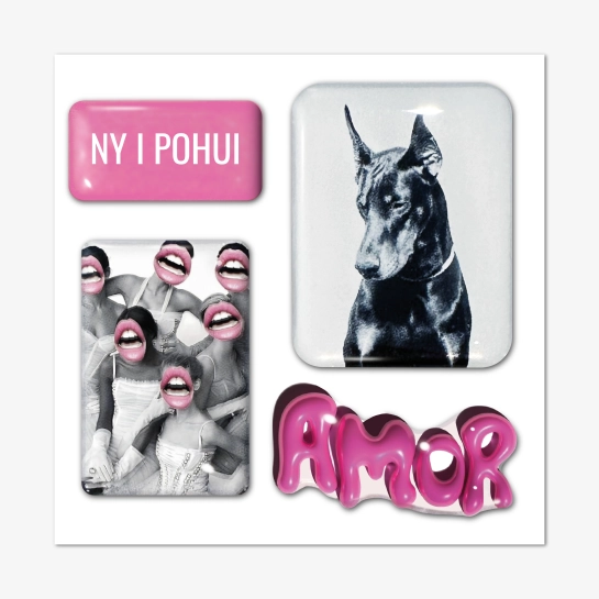 Стікерпак Pump Doberman