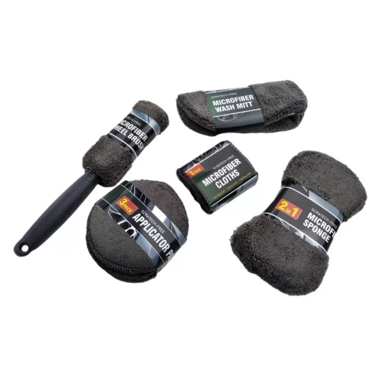 Набор для ухода за авто 9 предметов Gray