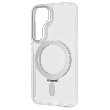 Чехол Wave Attraction Case with Magnetic Ring для Samsung Galaxy S25 White - цена, характеристики, отзывы, рассрочка, фото 1