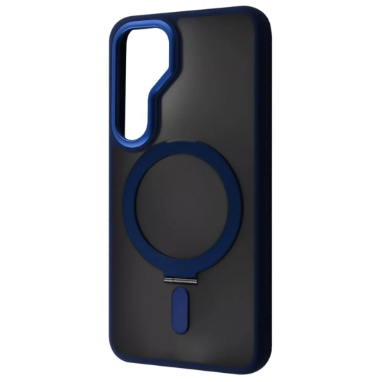 Чехол Wave Attraction Case with Magnetic Ring для Samsung Galaxy S25 Blue