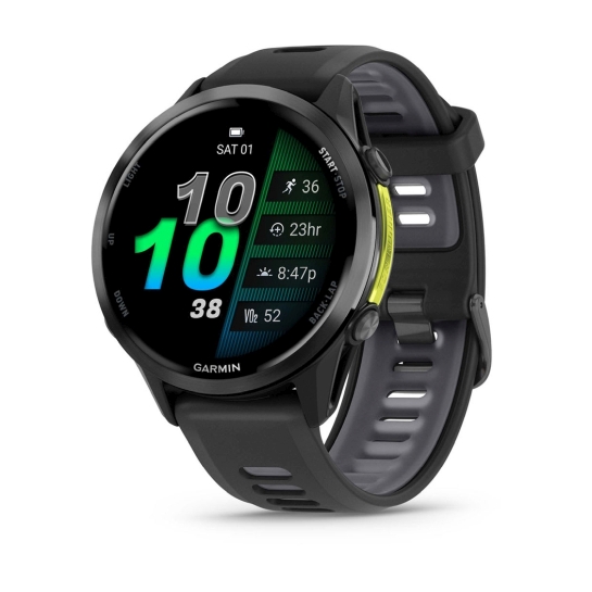 Смарт-часы Garmin Forerunner 970 Carbon Gray DLC Titanium w. Black Case and Black/Translucent W. Band (010-02969-00/10) - цена, характеристики, отзывы, рассрочка, фото 1