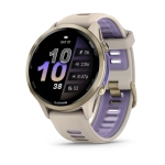 Смарт-годинник Garmin Forerunner 970 Soft Gold Titanium w. French Gray C. and French Gray/T. Indigo Band (010-02969-02/12)