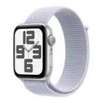 Б/У Смарт-часы Apple Watch SE 2  44mm Silver Aluminum Case with Blue Cloud Sport Loop (Отличное)