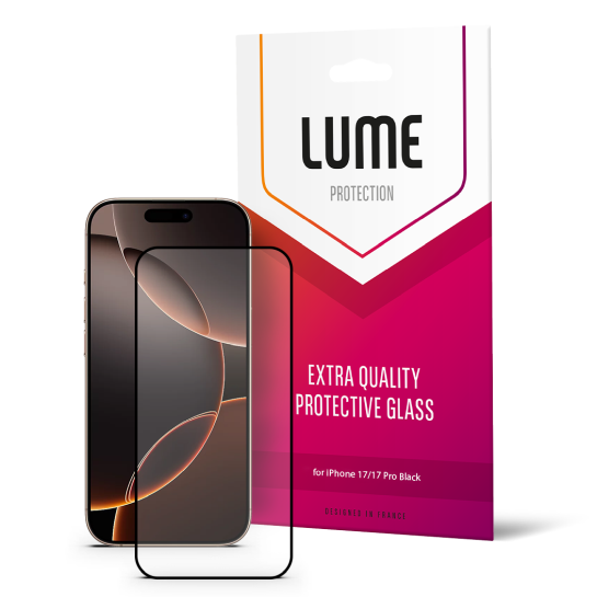 Скло LUME Protection Anti Static Dustproof Glass for iPhone 16 Pro/17/17 Pro Front Black - ціна, характеристики, відгуки, розстрочка, фото 1
