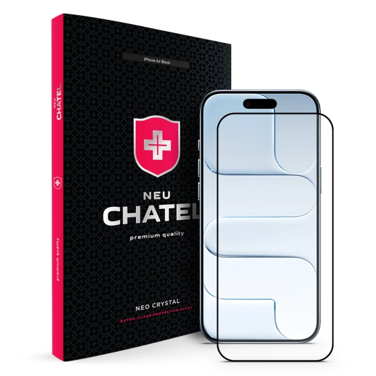Скло +NEU Chatel Corning Gorilla Glass with Mesh for Phone 17 Air Front Black