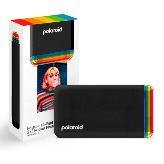 Фотопринтер Polaroid HiPrint Gen 2 2x3 Pocket Photo Printer - Black - ціна, характеристики, відгуки, розстрочка, фото 1
