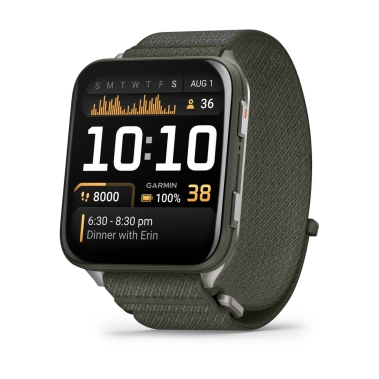 Смарт-часы Garmin Venu X1 Moss with Titanium Caseback and Moss ComfortFit Nylon Band (010-02980-01/03) - цена, характеристики, отзывы, рассрочка, фото 1