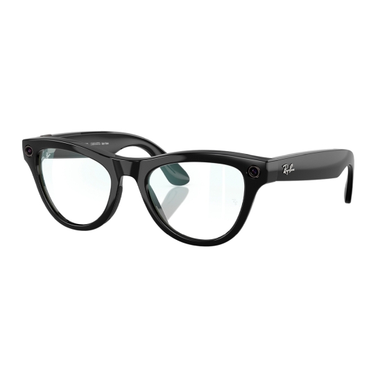 Смарт-окуляри Ray-Ban Meta Skyler - Shiny Black Frame with Clear Lenses (RW4010 601/SB 52) - ціна, характеристики, відгуки, розстрочка, фото 1