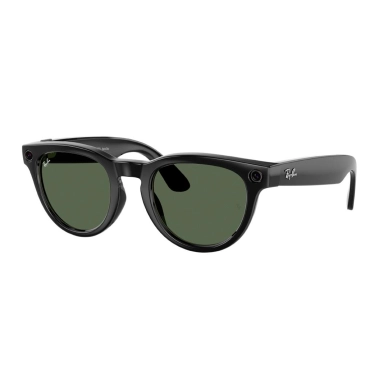 Смарт-очки Ray-Ban Meta Headliner - Shiny Black Frame with G15 Green Lenses (RW4009F 601/71 51) - цена, характеристики, отзывы, рассрочка, фото 1