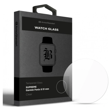 Защитное стекло ArmorStandart Supreme Black Icon для Garmin Fenix 8 51 mm Clear - цена, характеристики, отзывы, рассрочка, фото 1