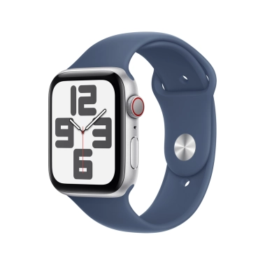 Смарт-часы Apple Watch SE 2 (2024) GPS + Cellular 40mm Silver Aluminium Case with Denim Sport Band - M/L - цена, характеристики, отзывы, рассрочка, фото 1