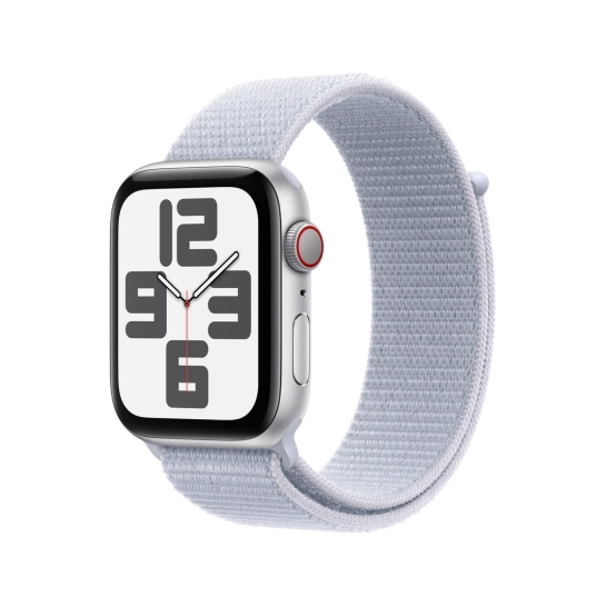 Смарт-часы Apple Watch SE 2 (2024) GPS + Cellular 44mm Silver Aluminium Case with Blue Cloud Sport Loop