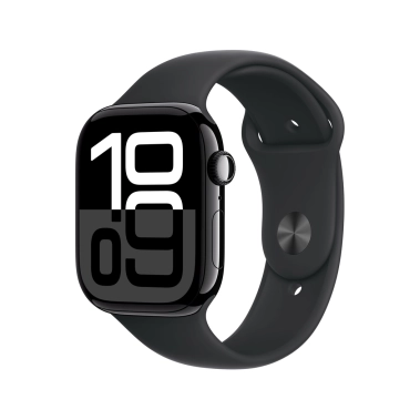 Смарт-часы Apple Watch Series 10 GPS + Cellular 46mm Jet Black Aluminium Case with Black Sport Band - M/L - цена, характеристики, отзывы, рассрочка, фото 1