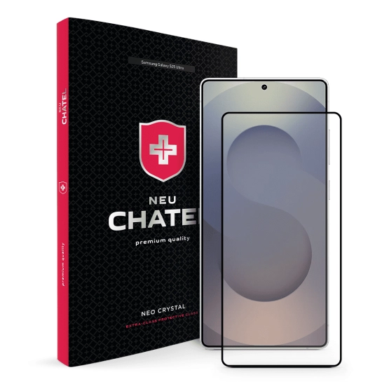 Стекло +NEU Chatel Ultra Clear Anti-Reflective HD Glass for Samsung Galaxy S25 Ultra Front Black