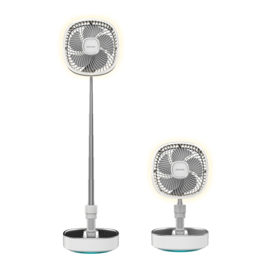 Аккумуляторный вентилятор Cecotec Telescopic fan EnergySilence 1000 FoldAir Portable (CCTC-08361) - цена, характеристики, отзывы, рассрочка, фото 1