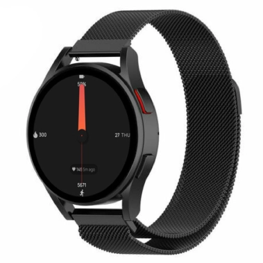 Ремешок для смарт-часов Intaleo Milanese для Samsung Galaxy Watch 20 mm Black - цена, характеристики, отзывы, рассрочка, фото 1