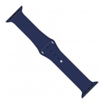 Ремінець для смарт-часов Intaleo Silicone для Apple Watch 42/44 mm Dark Blue
