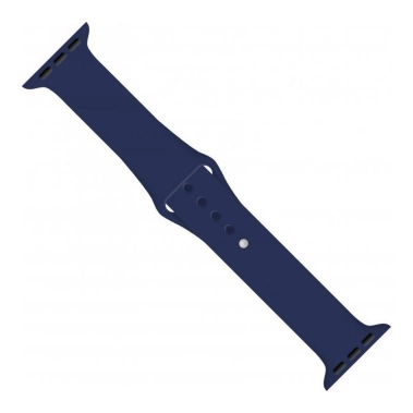 Ремешок для смарт-часов Intaleo Silicone для Apple Watch 42/44 mm Dark Blue - цена, характеристики, отзывы, рассрочка, фото 1