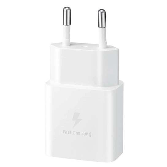 Зарядное устройство Samsung USB-С 15W White + Cable USB-C 1m (EP-T1510XWEGEU)