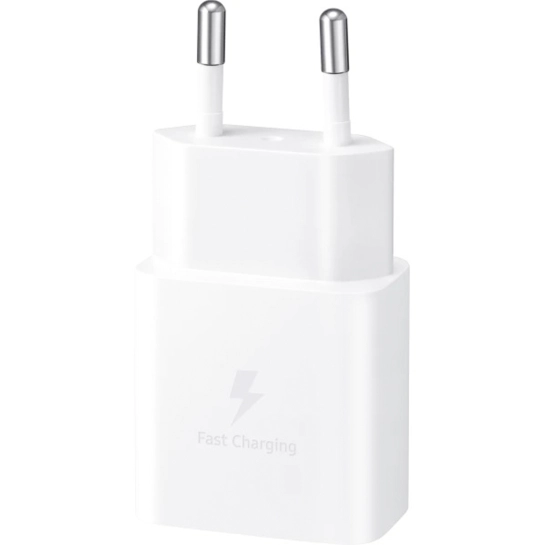 Зарядний пристрій Samsung USB-С 15W Power Adapter (w/o Cable) White (EP-T1510NWEGEU)
