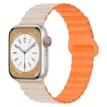 Ремешок для смарт-часов Drobak Silicone Magnetic Link для Apple Watch All Series 38/40/41mm Starlight Orange (898924)