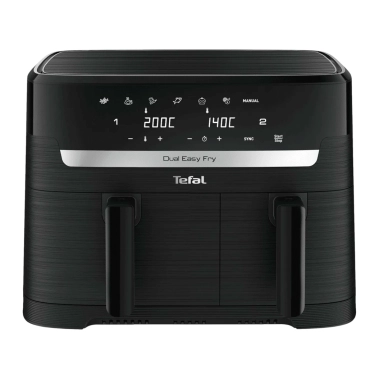 Мультипіч-аерогриль із двома відсіками Tefal Dual Easy Fry (EY901N10) (Global) - цена, характеристики, отзывы, рассрочка, фото 1