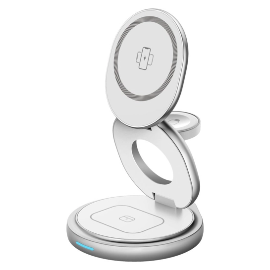 Беспроводное зарядное устройство Gelius Foldy 3в1 15W  White