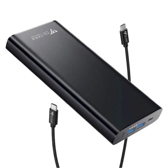 Зовнішній акумулятор PowerOak Voltero S25 26800mAh PD 100W PD3.0 PPS USB-C MacBook - ціна, характеристики, відгуки, розстрочка, фото 1