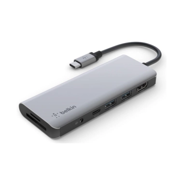 USB HUB Belkin USB-C 7-in-1 Multiport Dock (AVC009BTSGY) - цена, характеристики, отзывы, рассрочка, фото 1